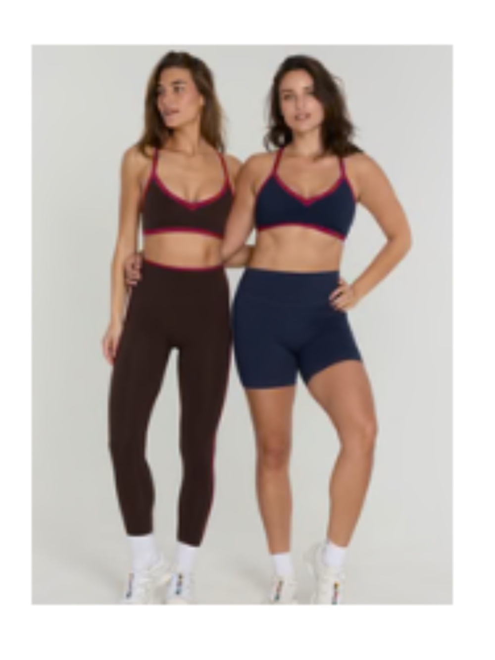 FORM - Reversible V-Neck Bra - Espresso/Crush - Size Medium
